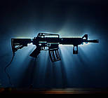 Тактичний світильник у вигляді Ар15 на стіну