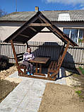 Дерев'яна альтанка, розбірна (на 8 людей) "Релакс", фото 4