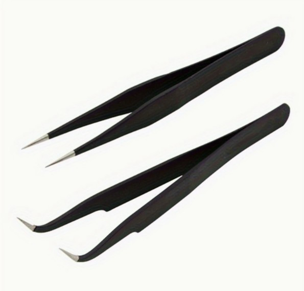 Набір пінцетів для скрапбукінгу, чорний, фото 1