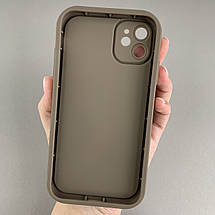 Чохол для Apple iPhone 11 з бортами з принтом Україна на телефон айфон 11 коричневий q06t, фото 2