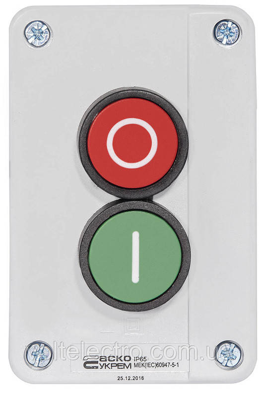 XAL-B213 Пост двомісний "Старт - Стоп", фото 1