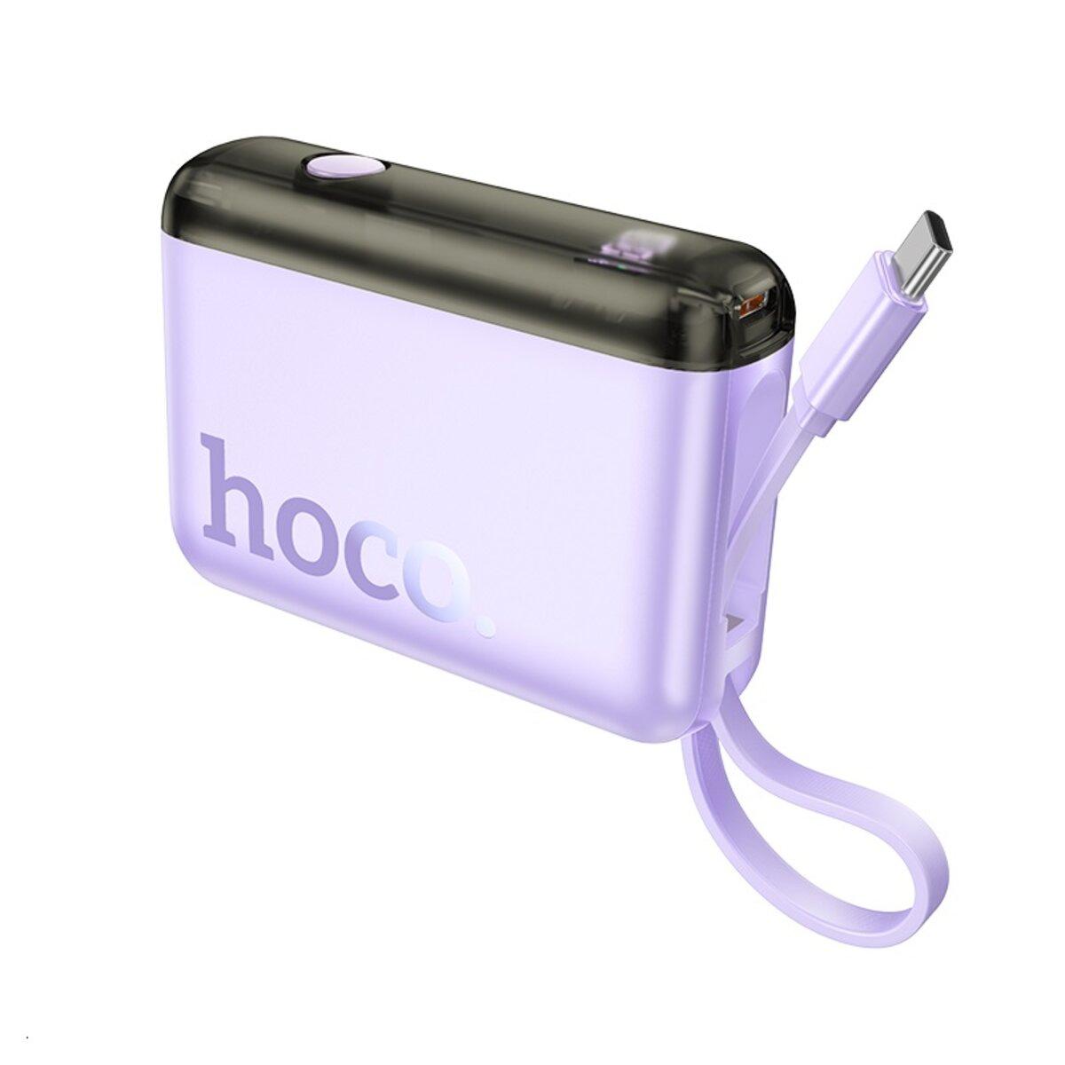 Зовнішній аккумулятор HOCO J139 Hero 22.5W+PD20W fully compatible power bank(Type-C)(10000mAh) Purple