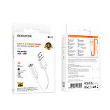 Перехідник BOROFONE BV22 Lemon external sound card USB-A to 3.5 White, фото 2