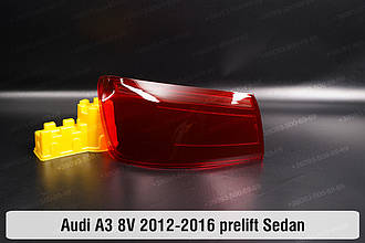 Скло заднього ліхтаря зовнішнє в крилі Audi A3 8V Sedan (2012-2016) дорест ліве