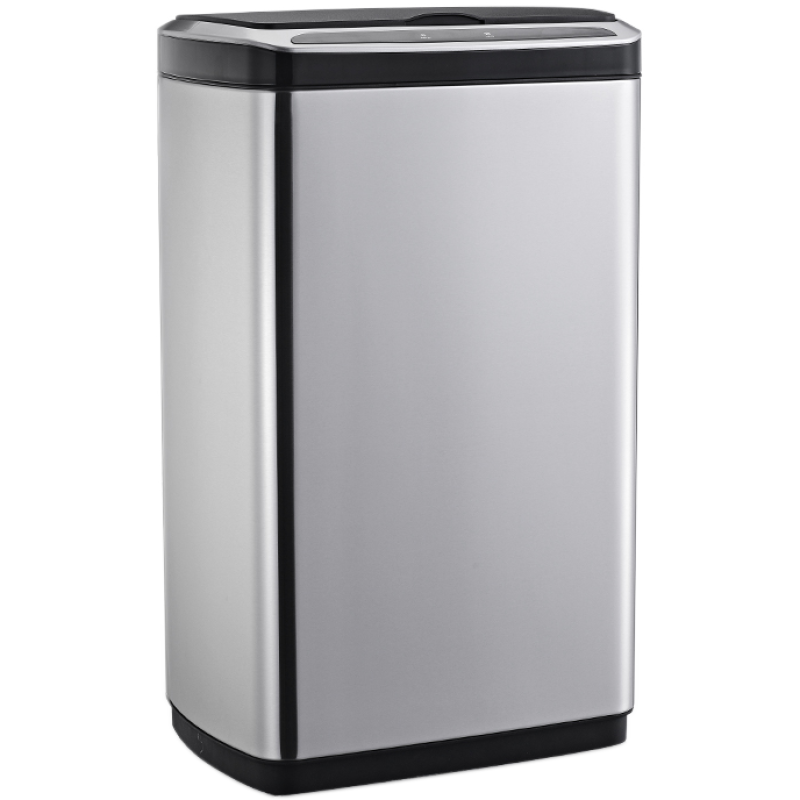 Сенсорне відро для сміття JAH 30 л (квадратне, колір металік, внутрішнє відро), фото 1