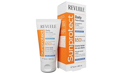 Сонцезахисний крем для обличчя зволожувальний Revuele Sunprotect Moisture SPF 50+
