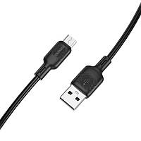 Кабель BOROFONE BX113 Lenny silicone charging data cable Micro(L=1M) Black