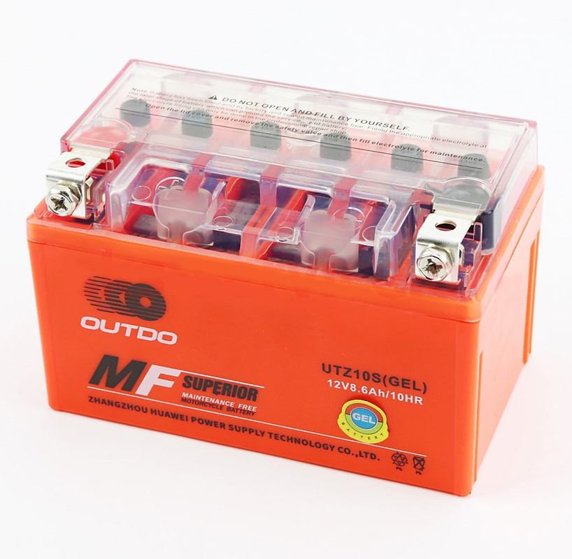 Акумулятор MOTO GEL 12V 8,6Ah (UTZ10S) 220A OUTDO