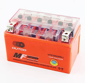 Акумулятор MOTO GEL 12V  8,6Ah (UTZ10S) 220A OUTDO