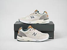 Жіночі кросівки New Balance 991 Light Grey світло-сірі, фото 3