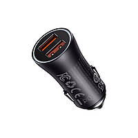 АЗП Baseus Golden Contactor Max Dual Fast Charger Car Charger U+U 60W Dark Gray
