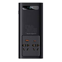 Автомобільний інвертор Baseus Super Si Power Inverter 500W (220V CN/EU) Black