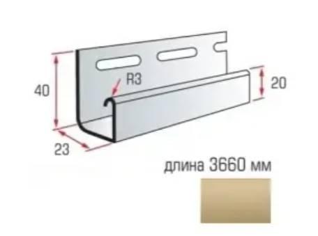 Планка J-trim Альта-Профіль Alta-Siding 3,66м дуб золотистий