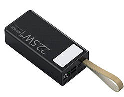 Зовнішній аккумулятор WUW "TUGII-Y54 ( PD22.5W quick charge) 40000mAh Black