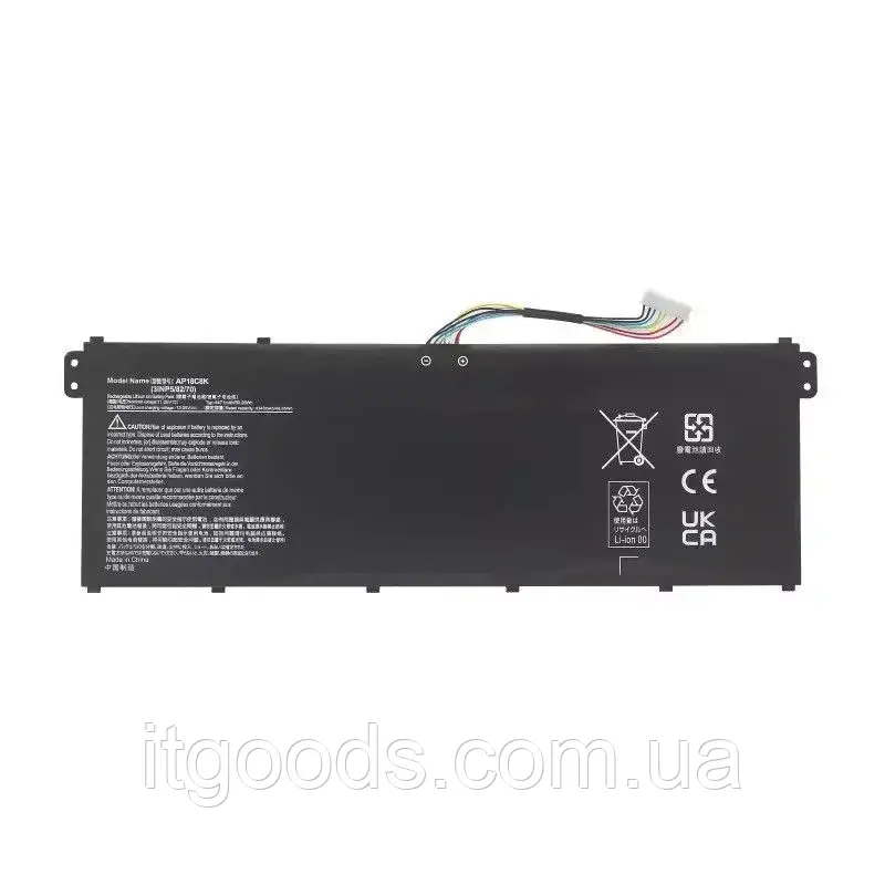 Акумуляторна батарея 11.25V 4471mAh AP18C8K для ноутбука Acer Swift 3 SF314-57 SF314-57G, Aspire 5 A514 A515