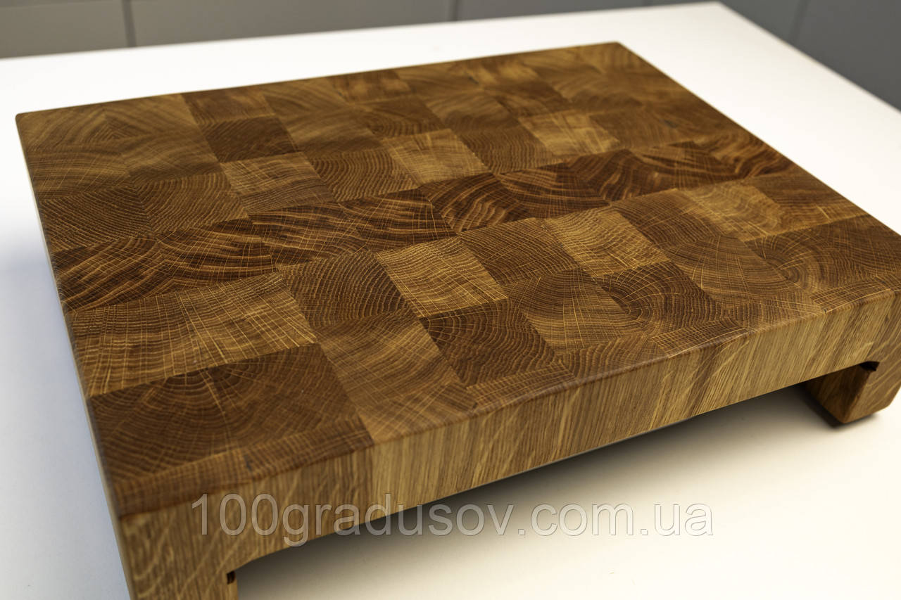 Кухонна торцева обробна дошка з гастроємкістю з Дуба PAV-Wood 30х40х9 см класика