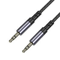 Аудіокабель BOROFONE BL24 Graceful audio cable AUX Metal Grey