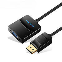 Перехідник Vention DP to VGA Converter 0.15 Black (HBFBB)