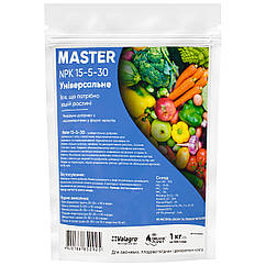 Добриво Master універсальне NPK 15.5.30 1 кг Valagro