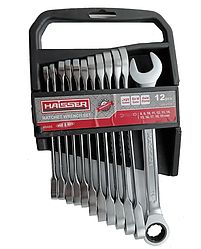 Набір ключів комбінованих з тріскачкою Haisser 48485 COLD STAMPED (12 од. )
