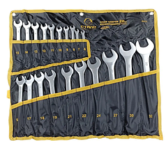 Набір ключів комбінованих у чохлі Сталь 48473 Satin (20 шт.)