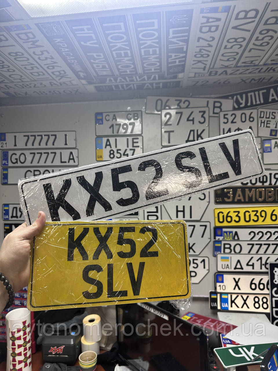 Дублікат номера Англія, Польща, Італія | Євро номер на замовлення | Сувенірний знак литва, фото 1