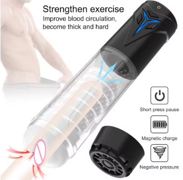 Автоматичний мастурбатор JIUAI Потужна вібрація Всмоктуванння Симуляція стискання піхви