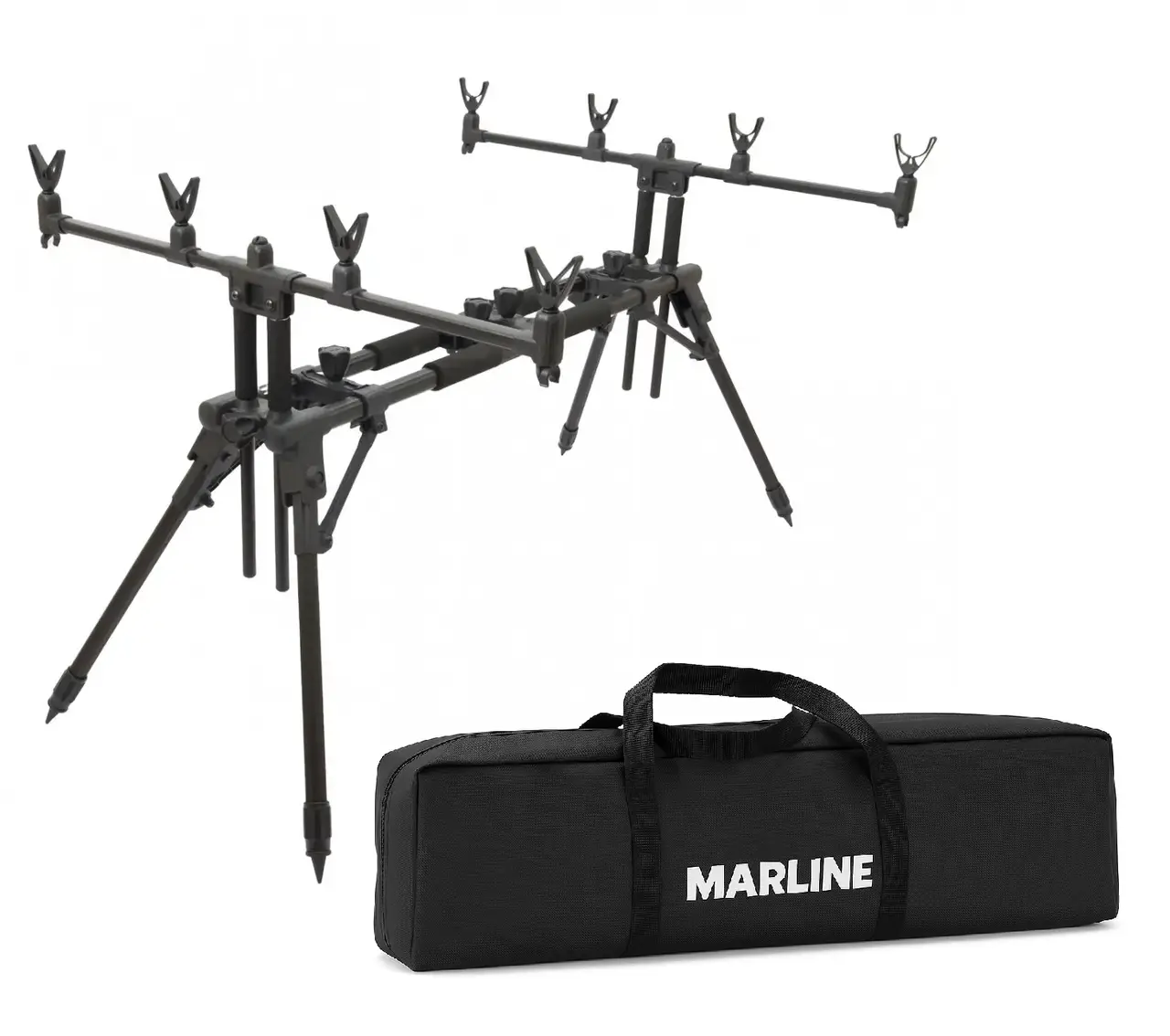 Род-под Marline PRO Carp 4 - подставка трансформер на 4 удилища с чехлом