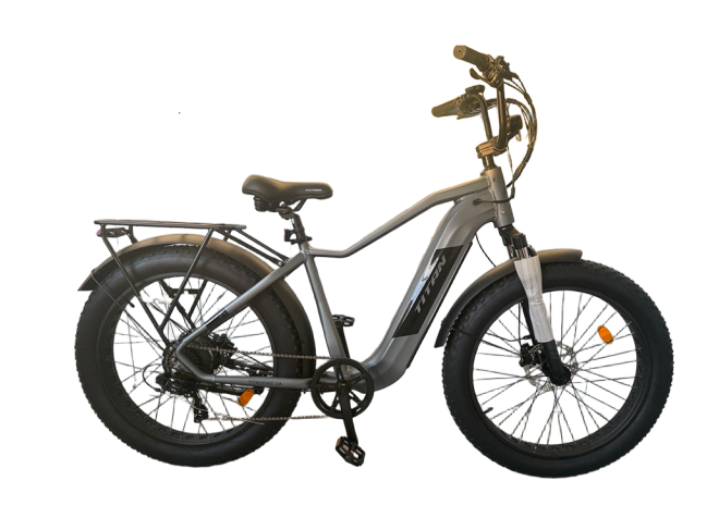 Електровелосипед E-Titan Aventure 26.4" 19 (Сірий-Металік)