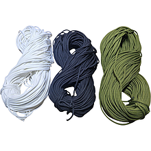 Міцний гамаковий шнур, товщина, 5 мм, поліефірний з поліпропіленовим наповнювачем статичний плетений