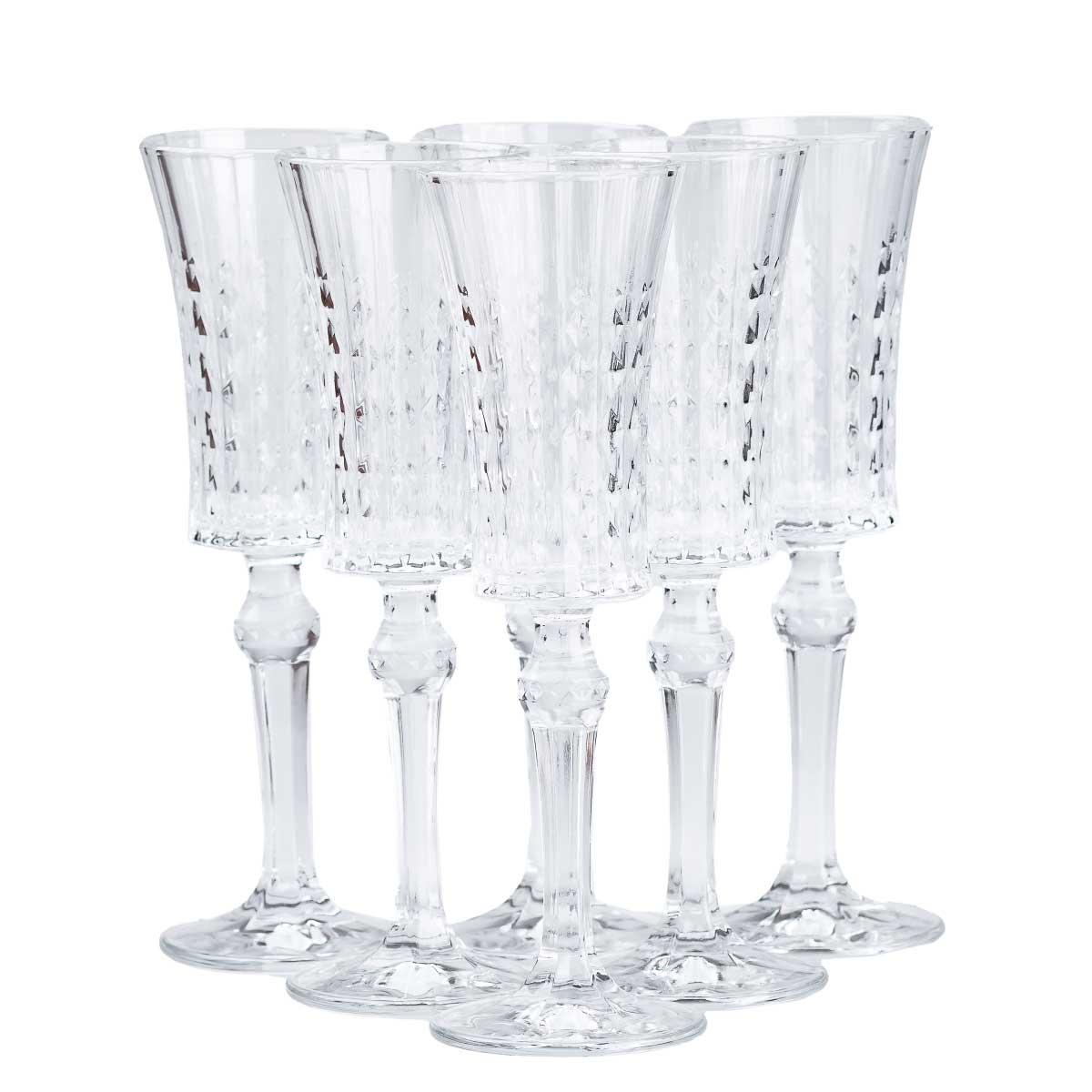 Келихи для шампанського на високій ніжці 6 штук HP51A, фото 1