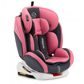 Автокрісло дитяче Sesttino Oktagon (група 0+/1/2/3, 0-36 кг, поворот 360, ISOFIX) Melange Pink