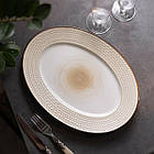 Блюдо порцелянаове 33.5х24.5 см овальне біле HP23389, фото 2