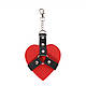 Брелок на карабіні для ключів Art of Sex Chained Heart, Червоний, фото 2