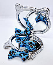 "Бантик". 3,5*2см.  Колір блакитний. . Ціна за 1шт.