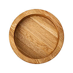 Дерев'яна миска для подачі 25 см глибока з дуба B2W250206