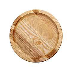 Кругла дошка для сервірування 25 см для подачі нарізок, ясен T2W250