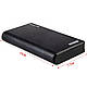 Корпус зарядний Power Bank, Battery Case для 6 акумуляторів Чорний, фото 2