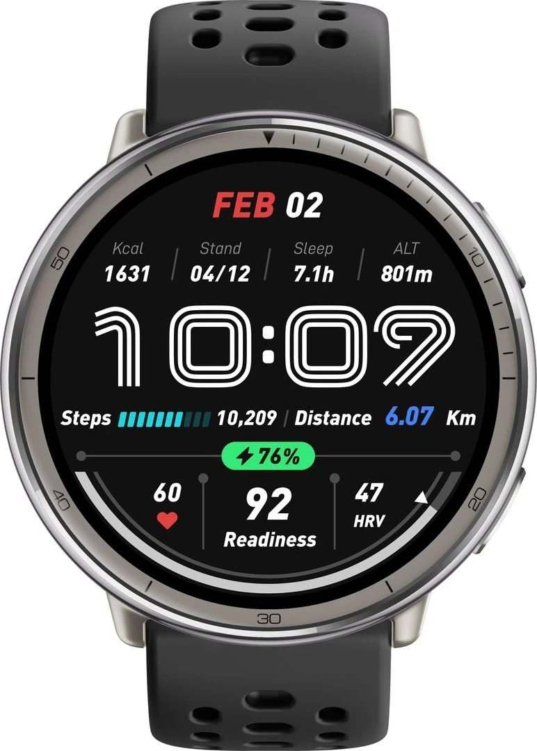 Smart Watch Amazfit Active 2 (Round) Black Sport (W2437GL7N) UA