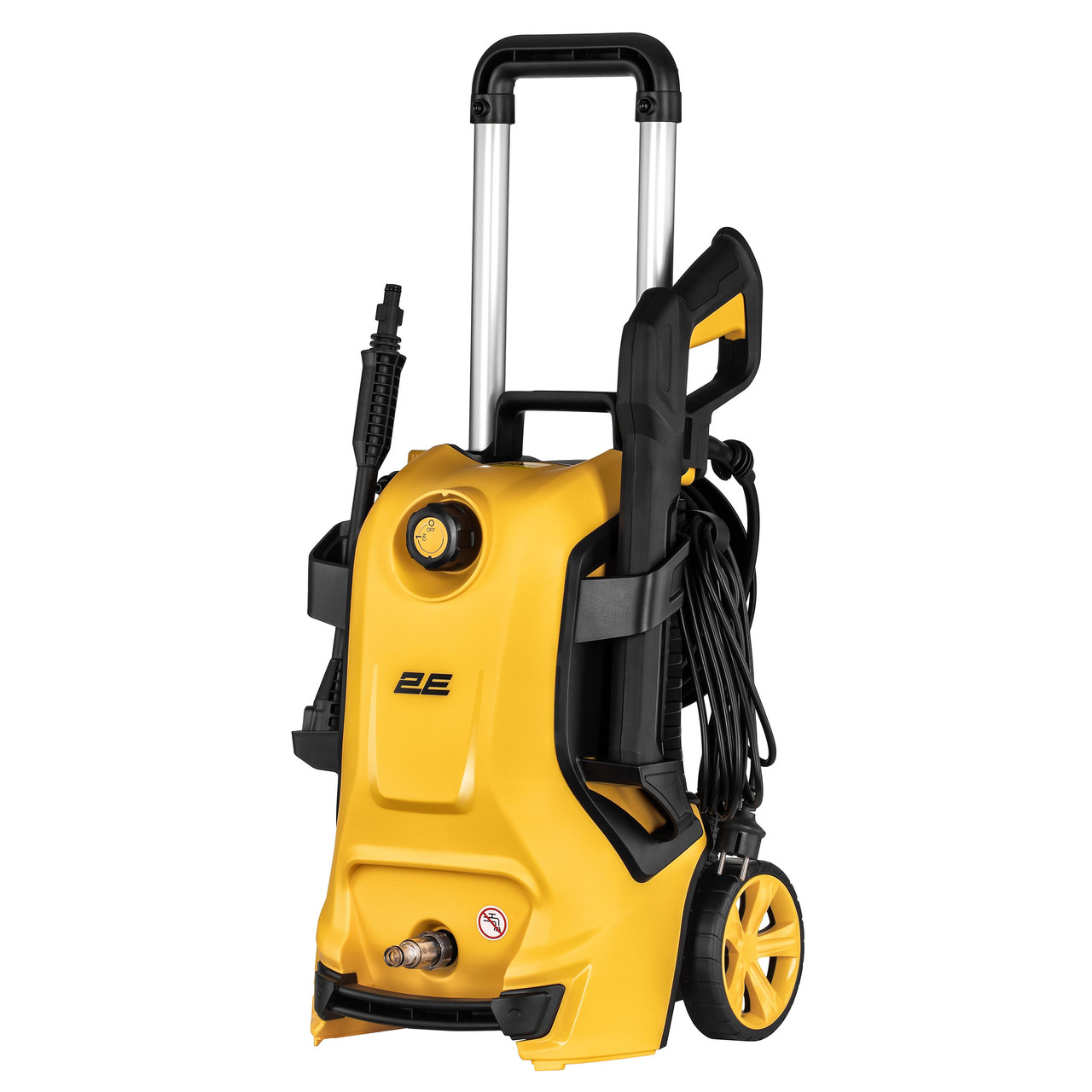 Мінімийка високого тиску 2E AquaClean 150 бар 2000 Вт 450 л/год, довжина шланга 8м, на колесах (2E-HPW2015)