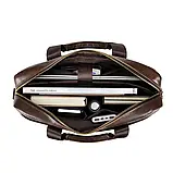 Чоловічий діловий портфель із натуральної шкіри, фото 4