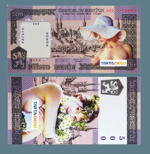 Сувенір Банкнота Чеська Республіка 500 крон 2023г. ПРЕСС. UNC. полімер, фото 1