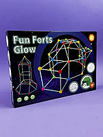 Намет конструктор каркасний халабуда 2021-36 A  87 деталей, світиться в темряві + поліетиленова накидка