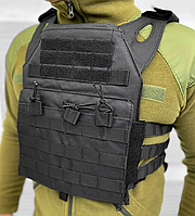Тактическая плитоноска Function K6 п5-1 черная для военных и охоты жилет с системой Молли из Cordura DM-11
