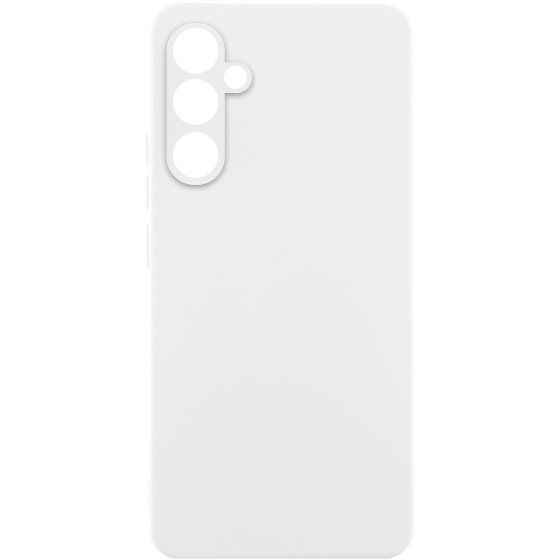Чохол Silicone Cover Lakshmi Full Camera (AA) для Samsung Galaxy A35 | Мікрофібра Білий / White, фото 1