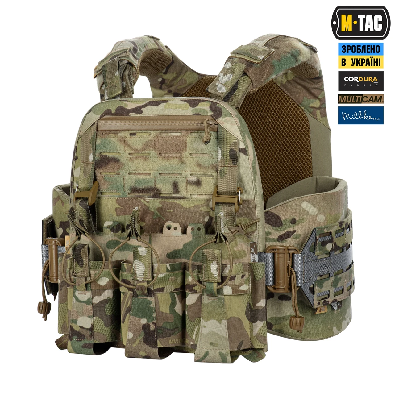M-Tac плитоноска Cuirass Tiger Elite (розмір плити М) Multicam 3 класс защиты