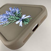 Чохол для Apple iPhone 11 чохол з високими бортами з принтом лаванди на айфон 11 коричневий q06u, фото 4