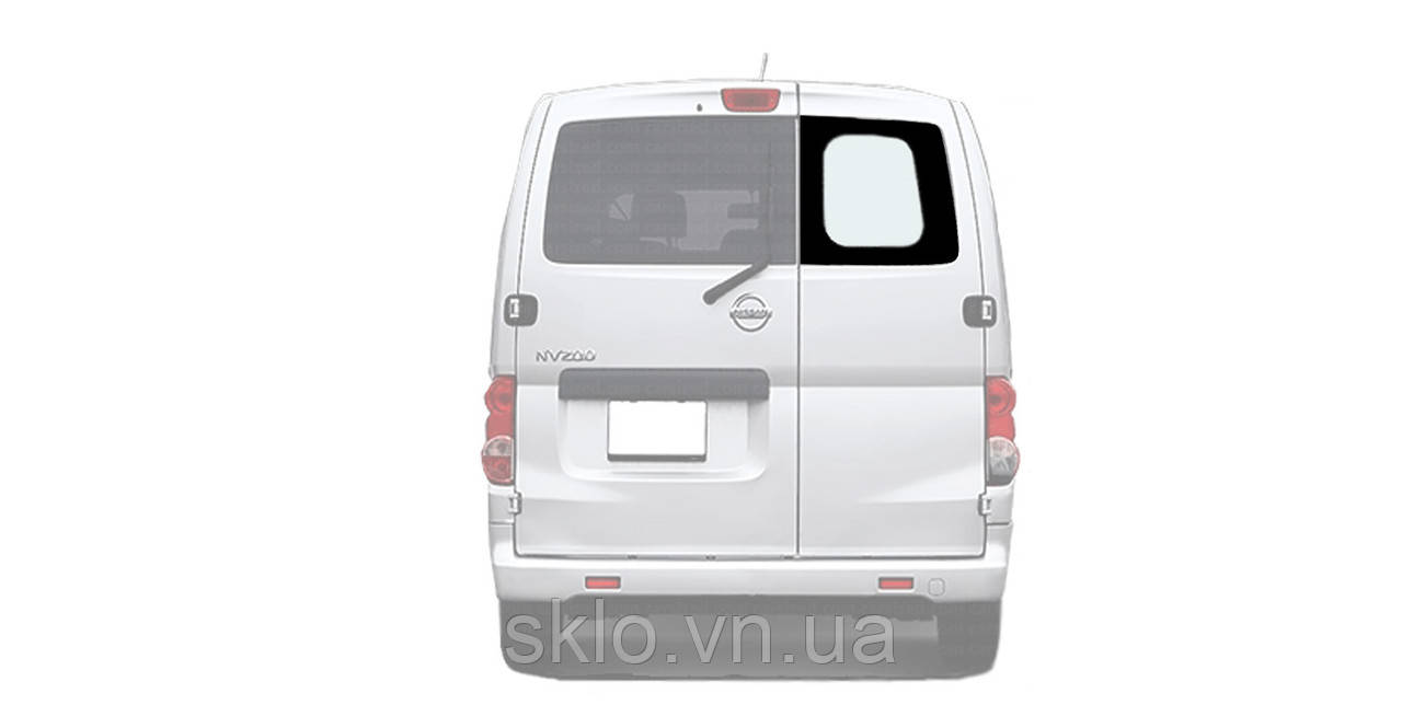 Скло задньої правої дверки розпашонки без підігріву Nissan NV200/ENV200 (2009-) Ніссан НВ2000
