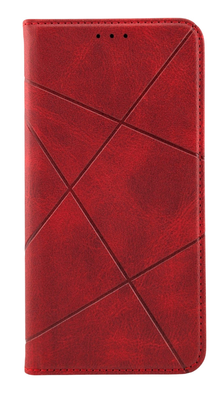 Чохол книжка Business Leather для Samsung Galaxy A30s / A307 на магніті з підставкою червоний - фото 1 - id-p2579424858