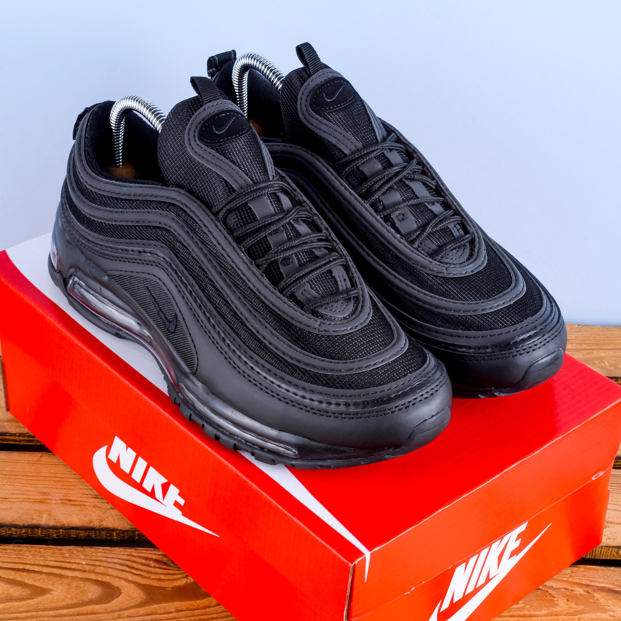 Чоловічі Кросівки Nike Air Max 97 повністю чорні